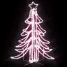 Led Kokkupandav Jõulupuu Figuur Soe Valge 87X87X93 Cm
