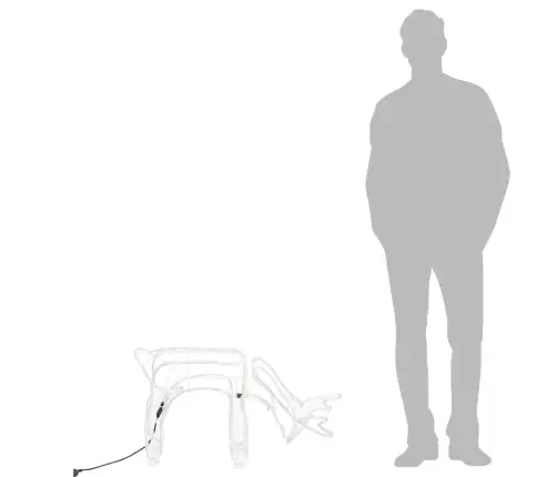 Põhjapõdra Figuur Soe Valge 73X31X45 Cm