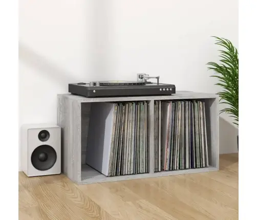 Vinila Plašu Uzglabāšanas Kaste, 71X34X36 Cm, Inženierijas Koks Vidaxl