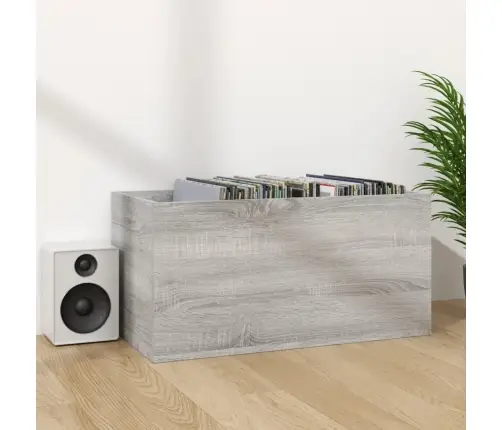 Vinila Plašu Uzglabāšanas Kaste, 71X34X36 Cm, Inženierijas Koks Vidaxl