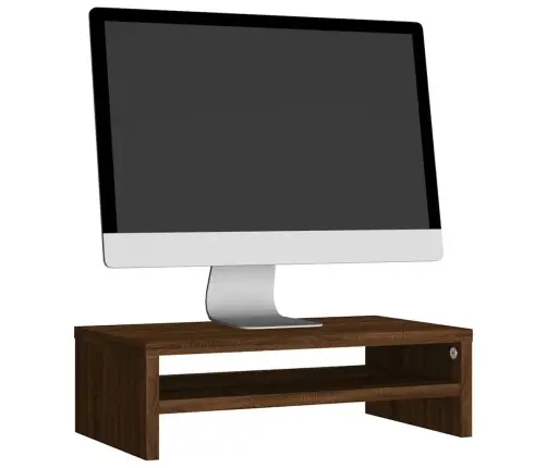 Monitora Paliktnis, Brūna Ozola, 42X24X13 Cm, Inženierijas Koks Vidaxl Monitora Paliktnis, Brūna Ozola, 42X24X13 Cm, Inženierijas Koks Vidaxl