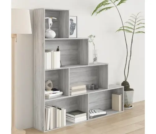 Grāmatu Plaukts, Pelēka Ozolkoka Krāsa, 155X24X160 Cm Vidaxl