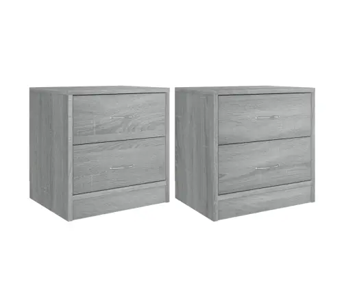 Öökapid 2 Tk, Hall Sonoma Tamm, 40 X 30 X 40 cm Tehispuit