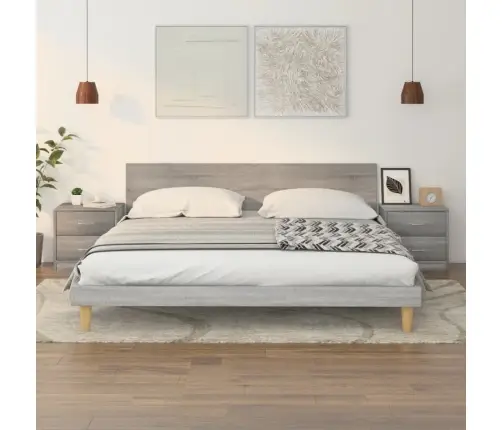 Öökapid 2 Tk, Hall Sonoma Tamm, 40 X 30 X 40 cm Tehispuit