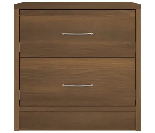 Naktinės Spintelės, 2Vnt., Rudos Ąžuolo, 40X30X40cm Mediena