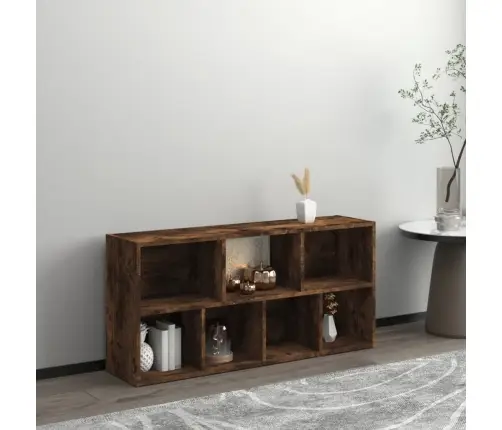 Raamatukapp, Suitsutatud Tamm, 50 X 25 X 106 Cm