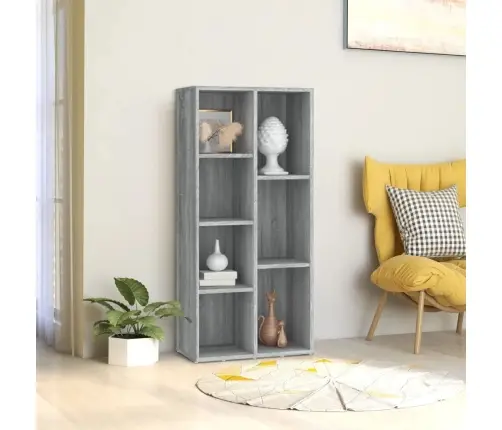Grāmatu Plaukts, Pelēka Ozolkoka Krāsa, 50X25X106 Cm Vidaxl