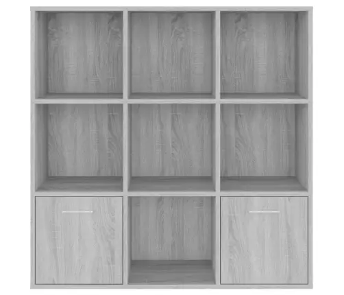 Grāmatu Plaukts, Pelēka Ozolkoka Krāsa, 98X30X98 Cm Vidaxl