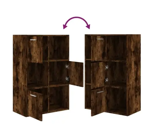 Hoiukapp, Suitsutatud Tamm, 60 X 29,5 X 90 cm Tehispuit