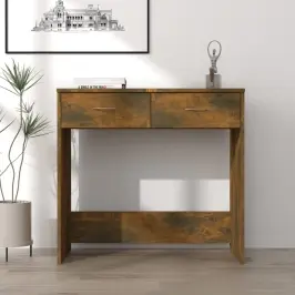 Rašomasis Stalas, Dūminio Ąžuolo Spalvos, 80X40X75cm Mediena