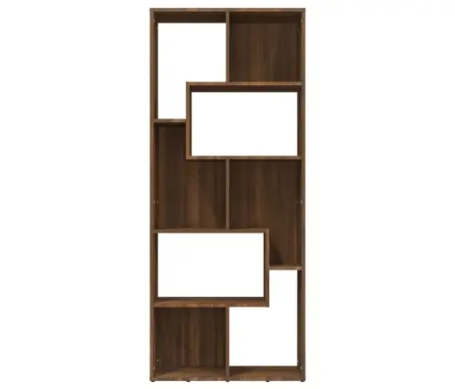 Raamatukapp, Pruun Tamm, 67 X 24 X 161 cm Tehispuit