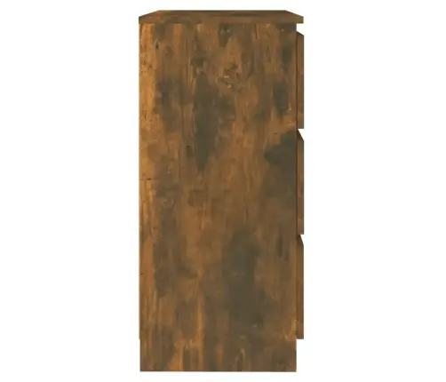 Kumode, Dūmakains Ozols, 60X35X76 Cm, Inženierijas Koks Vidaxl