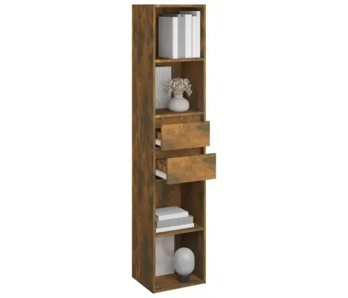 Grāmatu Plaukts, Ozolkoka, 36X30X171 Cm, Inženierijas Koks Vidaxl