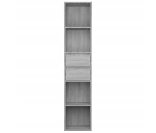 Raamatukapp, Hall Sonoma Tamm, 36 X 30 X 171 cm Tehispuit