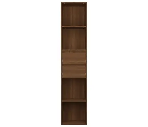 Grāmatu Plaukts, Brūna Ozola, 36X30X171 Cm, Inženierijas Koks Vidaxl