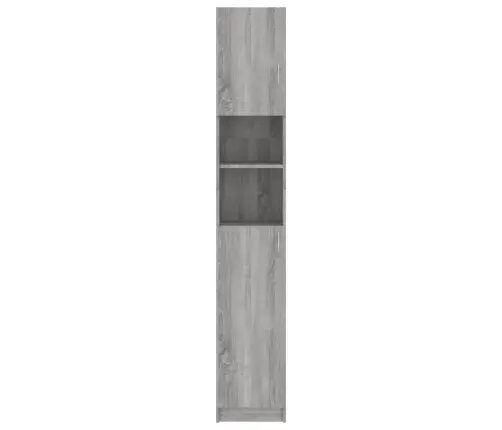 Vannasistabas Skapis, Pelēks, 32X25,5X190 Cm, Inženierijas Koks Vidaxl