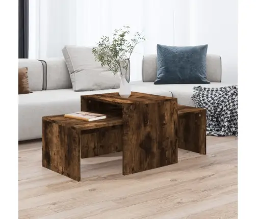 Kafijas Galdiņu Komplekts, Ozolkoka Krāsa, 100X48X40 Cm Vidaxl Kafijas Galdiņu Komplekts, Ozolkoka Krāsa, 100X48X40 Cm Vidaxl