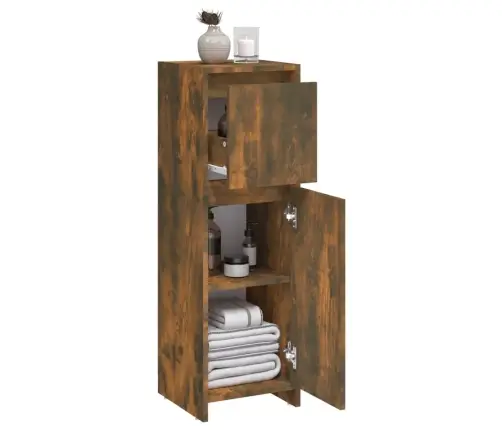 Vannasistabas Skapītis, Ozola, 30X30X95 Cm, Inženierijas Koks Vidaxl