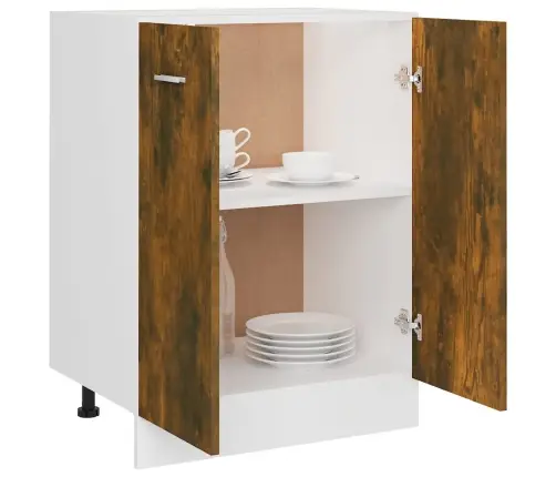 Alumine Kapp "Lyon", Suitsutatud Tamm, 60 X 46 X 81,5 cm Töödeldud Puit