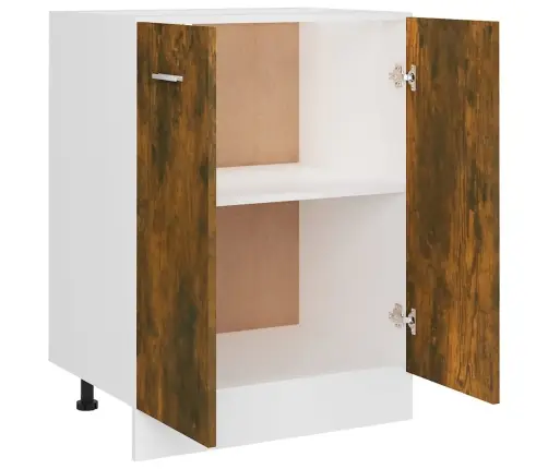 Alumine Kapp "Lyon", Suitsutatud Tamm, 60 X 46 X 81,5 cm Töödeldud Puit