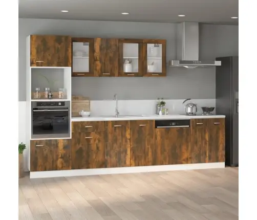 Alumine Kapp "Lyon", Suitsutatud Tamm, 60 X 46 X 81,5 cm Töödeldud Puit