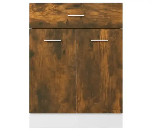 Sahtlitega Alumine Kapp "Lyon", Suitsutatud Tamm, 60 X 46 X 81,5 cm Töödeldud Puit