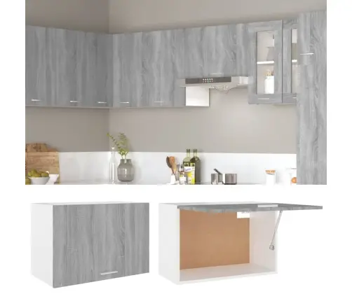 Pakabinama Spintelė,  “Lyon",  Pilka Ąžuolo,  60X31X40cm  Mediena