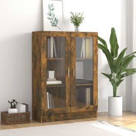 Vitrīnas Skapis, Ozolkoka, 82,5X30,5X115 Cm, Inženierijas Koks Vidaxl