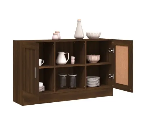 Šoninė Spintelė, Ruda Ąžuolo, 120X30,5X70cm Apdirbta Mediena