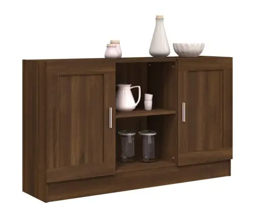 Šoninė Spintelė, Ruda Ąžuolo, 120X30,5X70cm Apdirbta Mediena