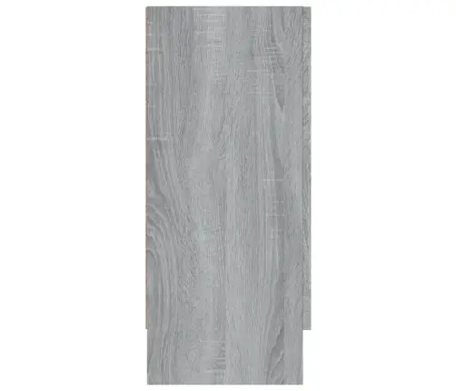 Vitrīnas Skapis, Pelēka Ozola, 120X30,5X70Cm, Inženierijas Koks Vidaxl