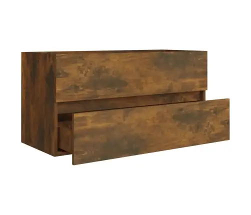 Spintelė Praustuvui, Dūminio Ąžuolo, 90X38,5X45cm Mediena