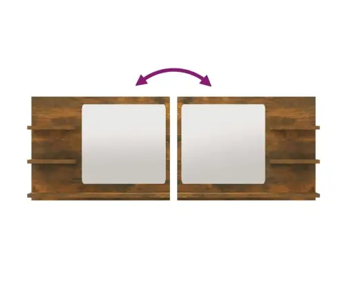 Vannasistabas Spogulis, Ozola, 60X10,5X45 Cm, Inženierijas Koks Vidaxl