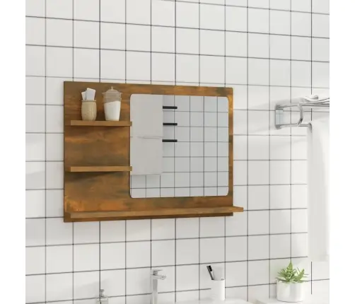 Vannasistabas Spogulis, Ozola, 60X10,5X45 Cm, Inženierijas Koks Vidaxl