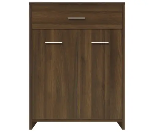 Vannasistabas Skapītis, Ozola, 60X33X80 Cm, Inženierijas Koks Vidaxl