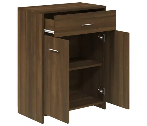 Vannasistabas Skapītis, Ozola, 60X33X80 Cm, Inženierijas Koks Vidaxl