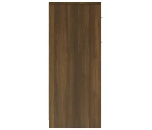 Vannasistabas Skapītis, Ozola, 60X33X80 Cm, Inženierijas Koks Vidaxl