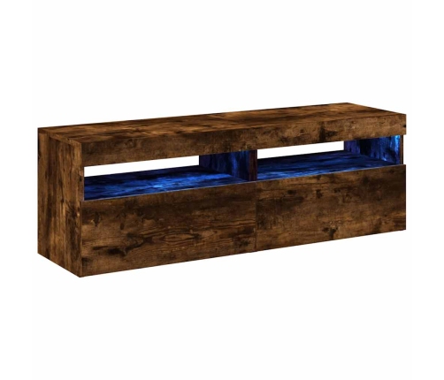Tv Skapīši Ar Led Lampiņām, 2 Gab., Ozolkoka Krāsa, 60X35X40 Cm Vidaxl