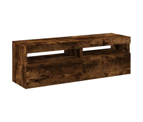 Tv Skapīši Ar Led Lampiņām, 2 Gab., Ozolkoka Krāsa, 60X35X40 Cm Vidaxl