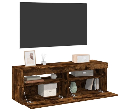 Tv Skapīši Ar Led Lampiņām, 2 Gab., Ozolkoka Krāsa, 60X35X40 Cm Vidaxl