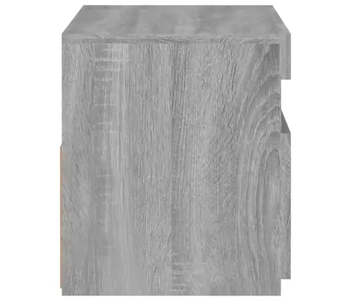 Tv Skapītis Ar Led Lampiņām, Pelēka Ozolkoka Krāsa, 60X35X40 Cm Vidaxl