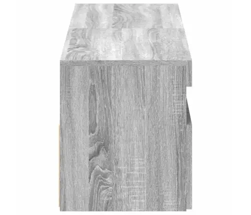 Tv Spintelės Su Led, 2Vnt., Pilkos Ąžuolo, 60X35X40Cm