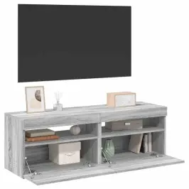 Telerialused Led-Tuledega 2 Tk, Hall Sonoma Tamm, 60X35X40 Cm