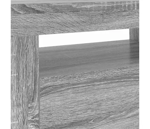 Tv Skapītis Ar Led Lampiņām, Pelēka Ozola Krāsa, 120X35X40 Cm Vidaxl