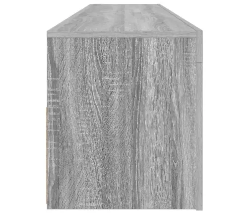 Tv Skapītis Ar Led Lampiņām, Pelēka Ozola Krāsa, 120X35X40 Cm Vidaxl