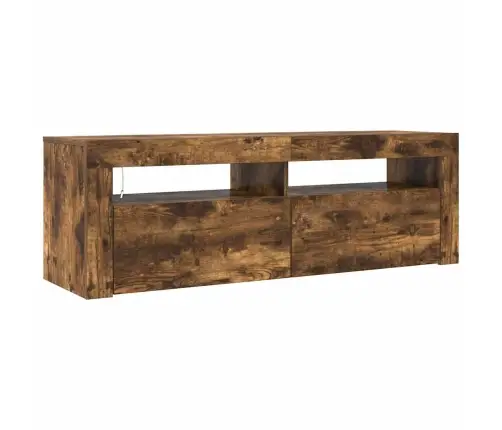 Tv Skapītis Ar Led Lampiņām, 120X35X40 Cm, Ozolkoka Krāsā Vidaxl