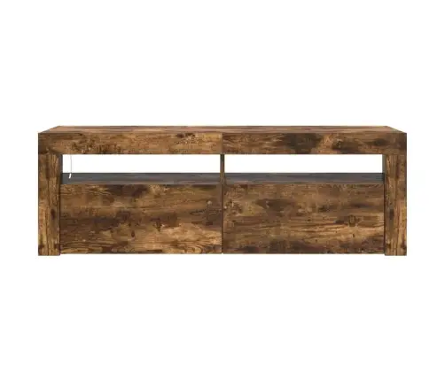 Tv Skapītis Ar Led Lampiņām, 120X35X40 Cm, Ozolkoka Krāsā Vidaxl