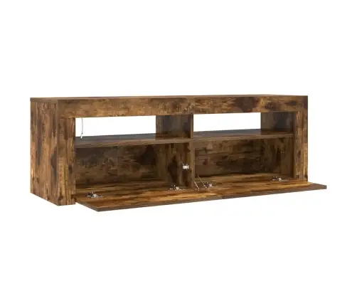 Tv Skapītis Ar Led Lampiņām, 120X35X40 Cm, Ozolkoka Krāsā Vidaxl