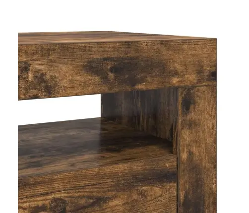 Tv Skapītis Ar Led Lampiņām, 120X35X40 Cm, Ozolkoka Krāsā Vidaxl