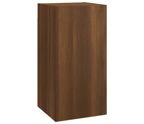 Tv Skapīši, 2 Gab., Brūna Ozola 30,5X30X60 Cm Inženierijas Koks Vidaxl